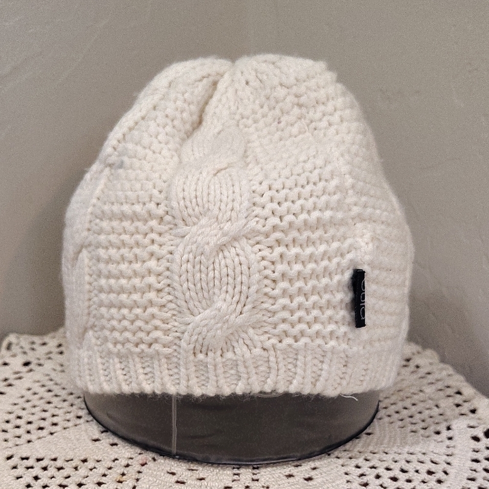 Bula Crochet Beenie Cap Hat Ivory